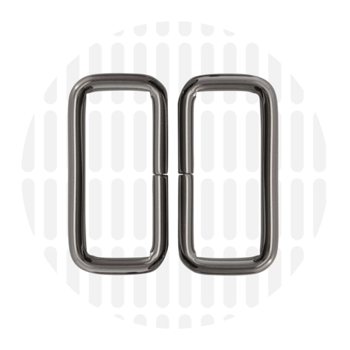 Rechthoekige ring 38mm ZZ - Gunmetal