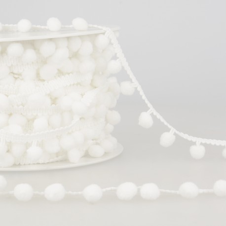 Pompon lint - Wit 1