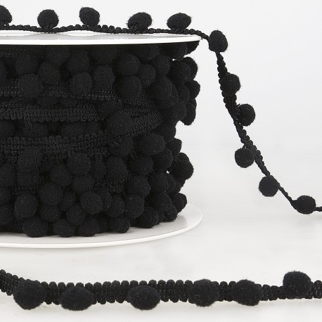 Pompon lint - Zwart 14