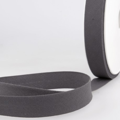 Biais katoen 20mm - donkergrijs 133