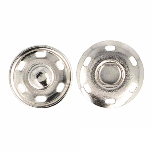 Drukknoop aannaaibaar 30mm - nikkel
