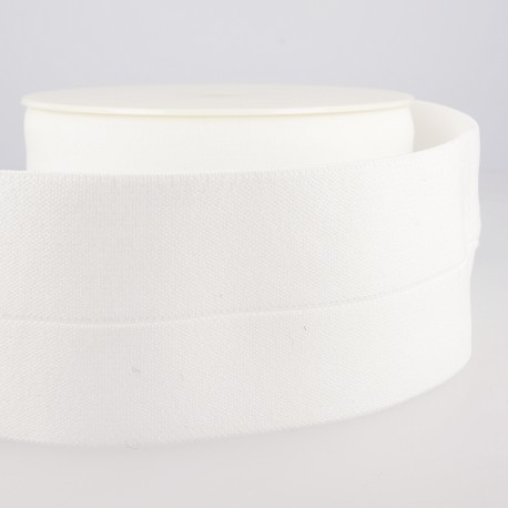 Vouwelastiek 60mm - wit 01