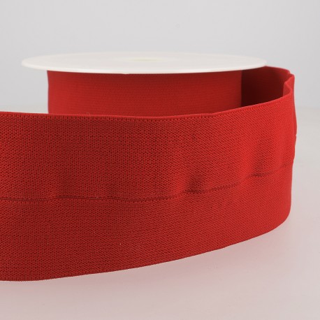Vouwelastiek 60mm - rood 08