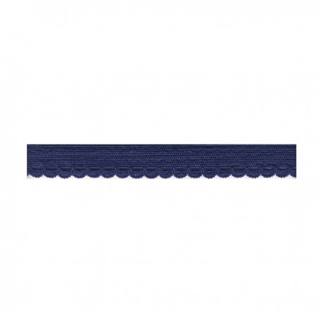 Lingerie elastiek 10mm met boogjes - donkerblauw 23
