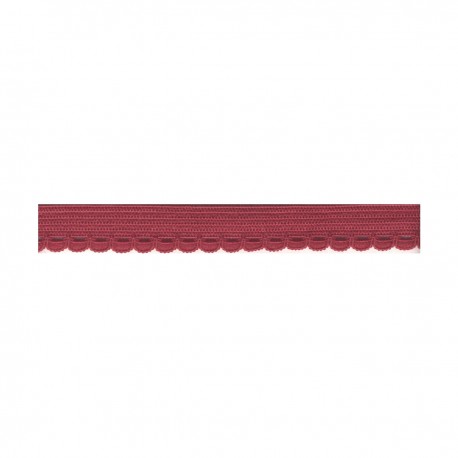 Lingerie elastiek 10mm met boogjes - bordeaux 72