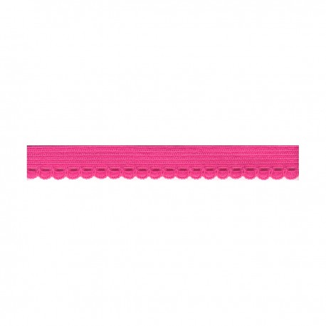 Lingerie elastiek 10mm met boogjes - fuchsia 78