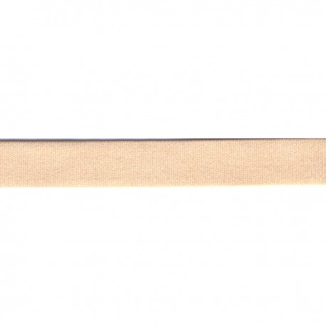 Lingerie elastiek glans 15mm - lichtbeige 40