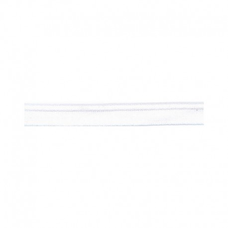 Paspel stretch 10mm - wit 1