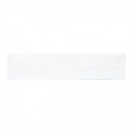 Biais satijn stretch 20mm - wit 1