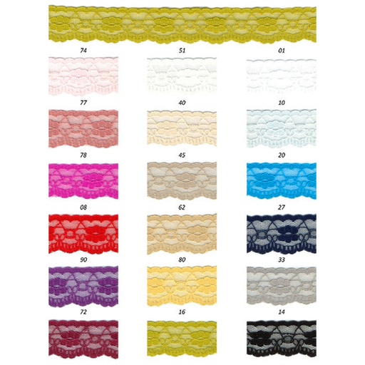 Kanten lint 25mm - lichtblauw 10