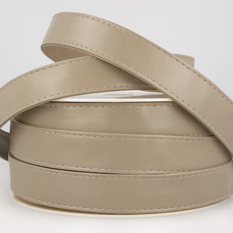 Tassenband leder 25mm - grijs 31