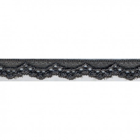 Stretchkant 15mm - gebekt serie 1 grijs 33