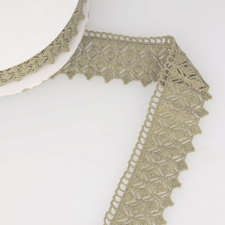 Broderie diamant 40mm - olijfgroen 40