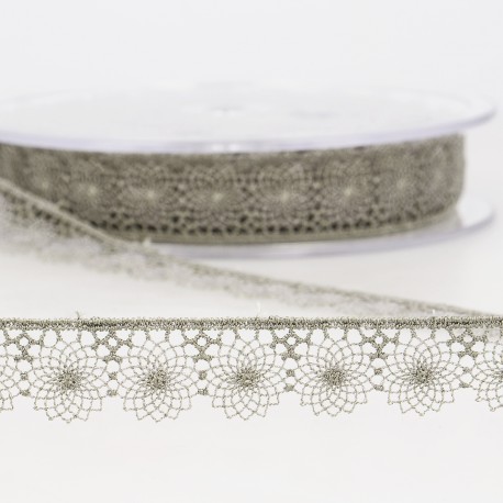 Kant 16mm - zonnetjes grijs