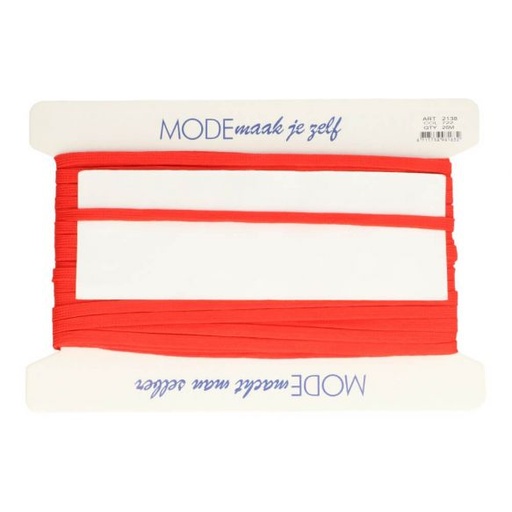 Veterband dubbeldik 9mm - vuurrood 722