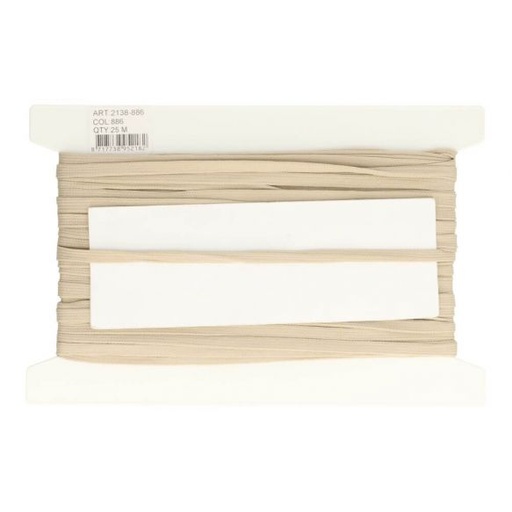 Veterband dubbeldik 9mm - beige 886