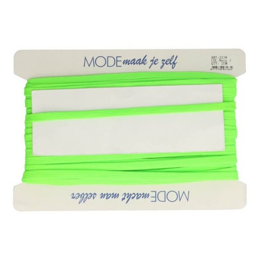 Veterband dubbeldik 9mm - fluo groen 1