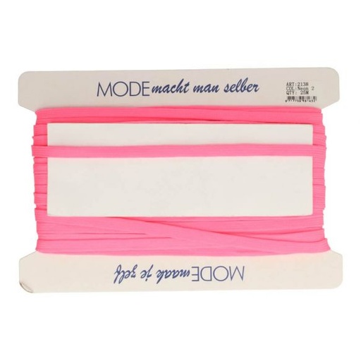 Veterband dubbeldik 9mm - fluo roze 2