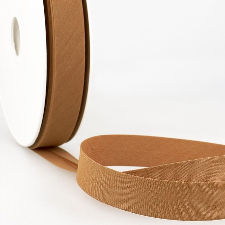Biais katoen 20mm - donker beige 43