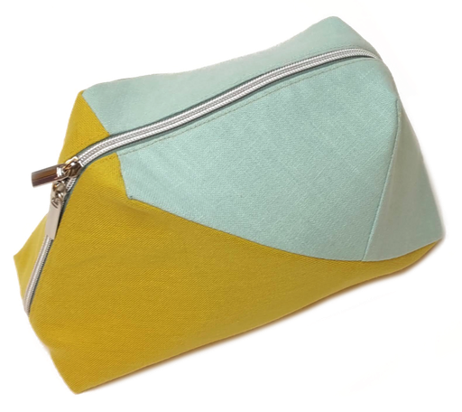 Stoffenpakket - Geobag colorblock blauw-oker