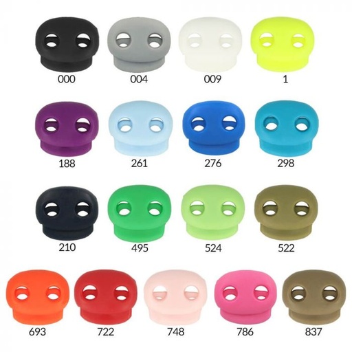 Koordstopper 2-gaats groot - zwart 0