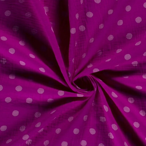 Tetradoek - Fuchsia met stippen