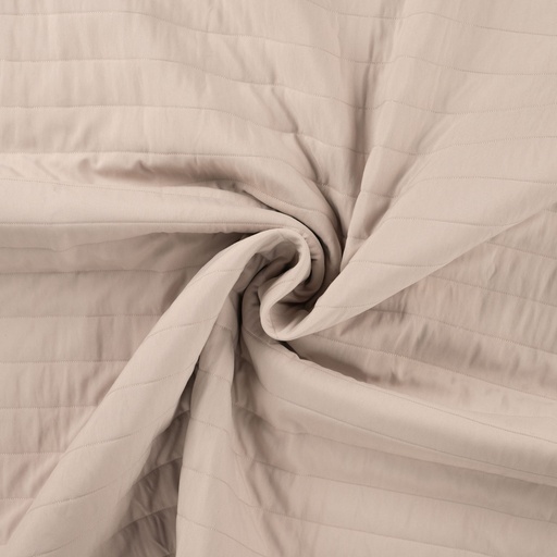 Matelasse - Stripe quilt greige