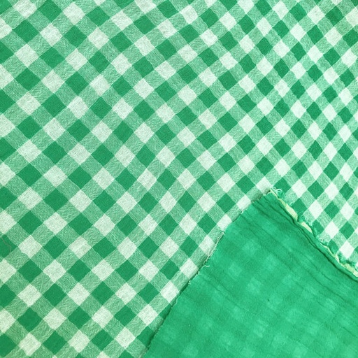Double gauze - Groene vichy