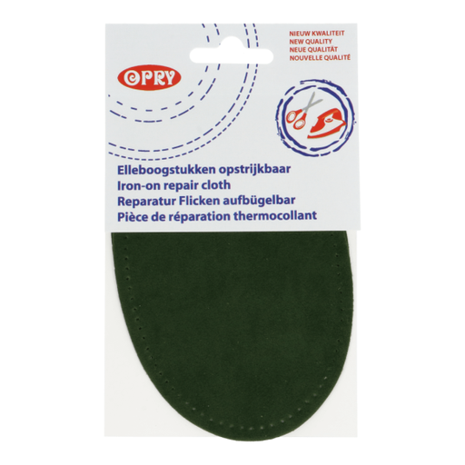 Knie-/ellebooglap - daim donkergroen