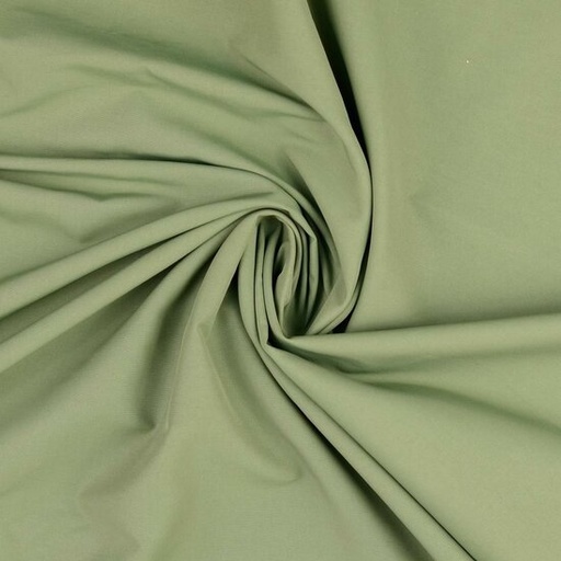 Katoen - Trenchcoat zacht khakigroen