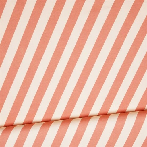 French terry - eva mouton roze strepen