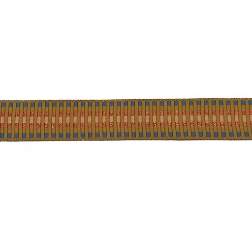 Tassenband 40 mm - Curry  blauw koper trapladder