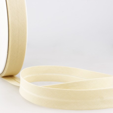 Biais katoen 20mm - geel ecru 150