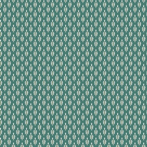 Katoen - Fijne tarwe petrolgroen