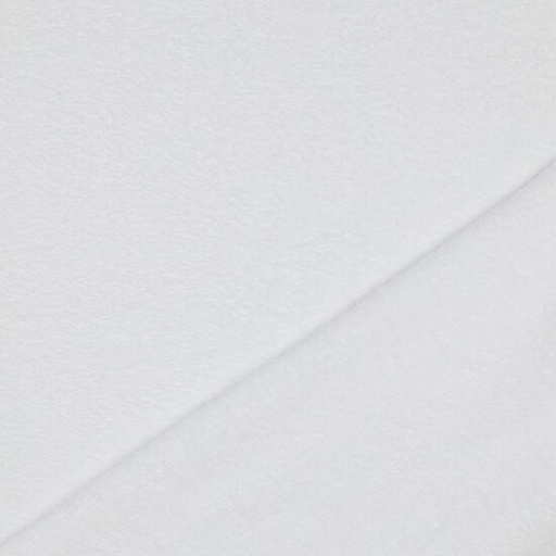 Bamboobadstof velvet - Wit 50