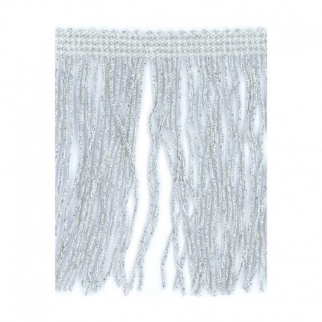 Franjes 50mm - Zilver metallic