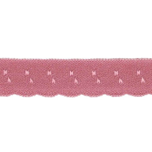 Lingerie vouwelastiek 11mm - warm roze 776