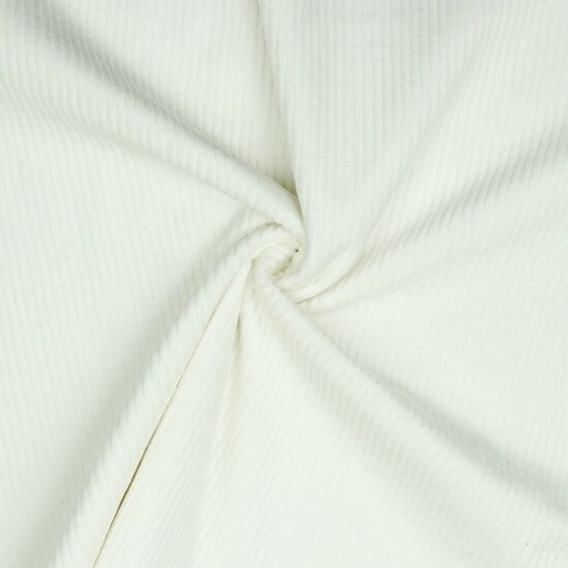 Ribfluweel - dikke ribbel ecru 2