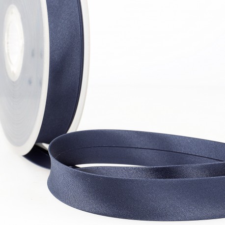 Satijn biais 20mm - marineblauw 23