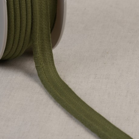 Paspelband - dik keper kaki groen 69