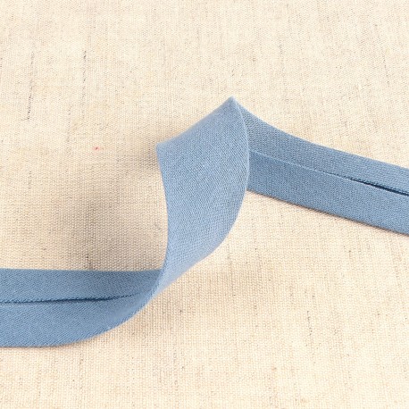 Biais gauze 25mm - jeansblauw 21