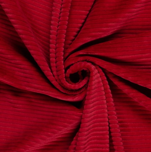 Tricot fluweel - Donkerrood 16