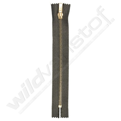 Rits metaal 40cm - Zwart zilver