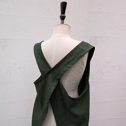 Stoffenpakket - Japanse schort S/M/L donkergroen