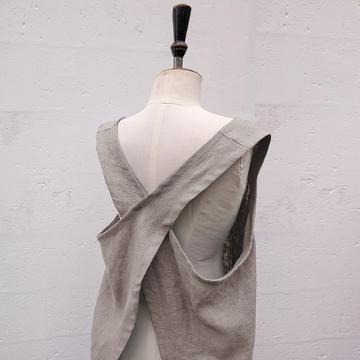 Stoffenpakket - Japanse schort S/M/L grijs