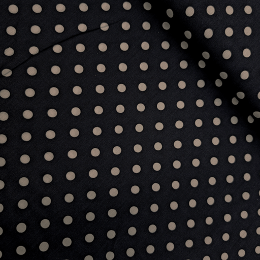 Viscose - Marine met witte stip