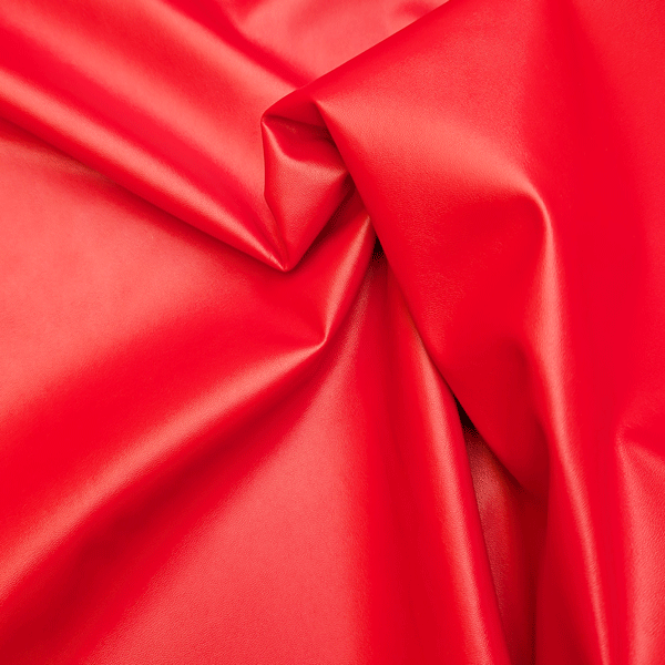 Vegan leder - Knalrood