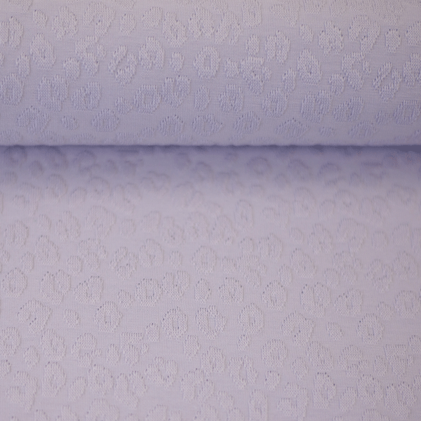 Jersey - Jacquard leopard lichtlila