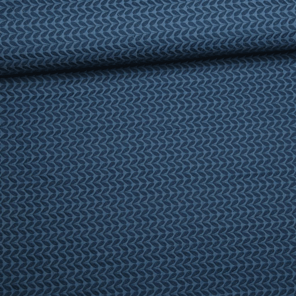 Broderie - Denimblaadje blauw