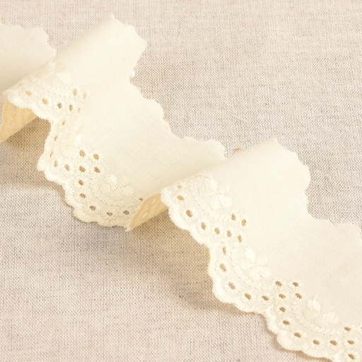 Broderie anglaise 50mm 2 - ecru 51